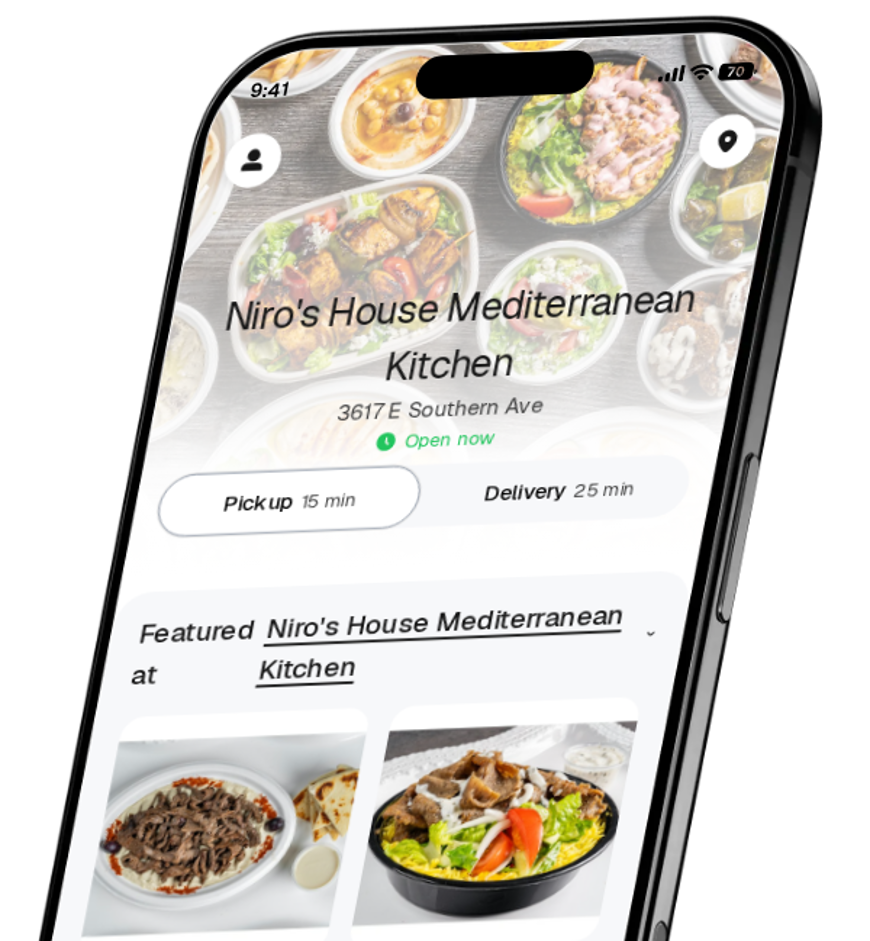 Niro's House Mediterranean Kitchen app preview