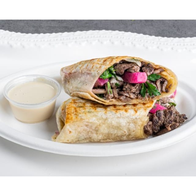 Beef Shawarma Wrap.