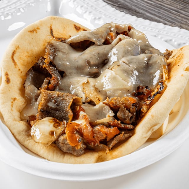 Chicago Style Gyro Pita Combo.